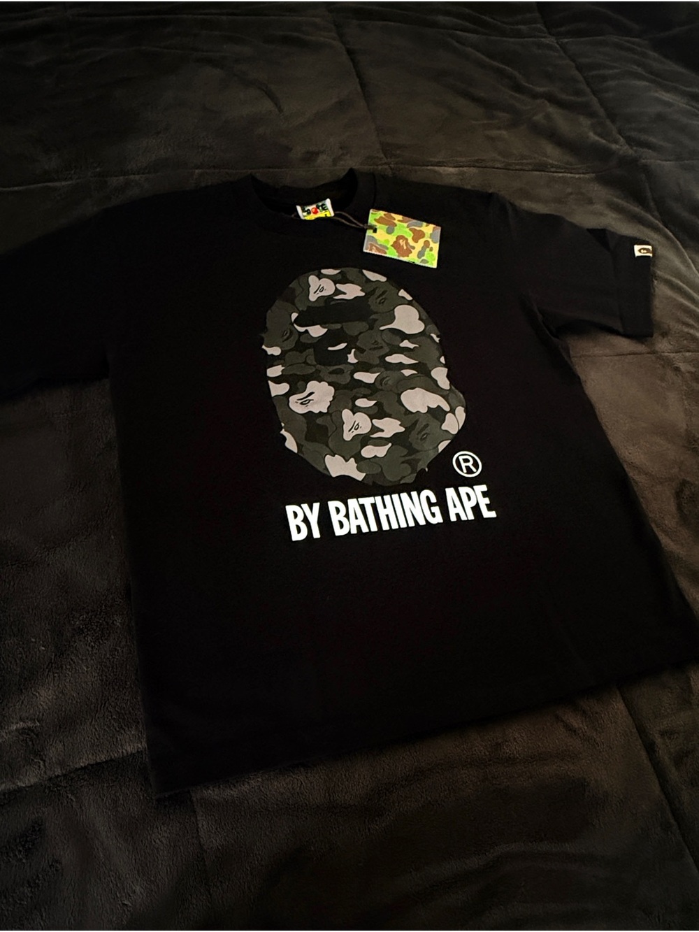 Black bape shirt size M